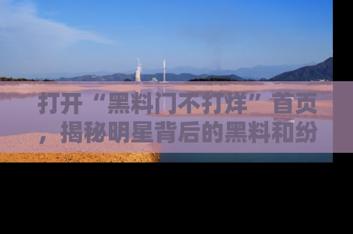 打开“黑料门不打烊”首页，揭秘明星背后的黑料和纷争真相！