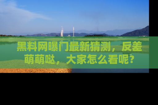 黑料网曝门最新猜测，反差萌萌哒，大家怎么看呢？