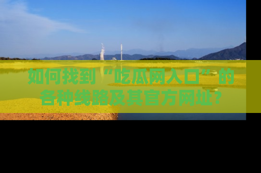 如何找到“吃瓜网入口”的各种线路及其官方网址？