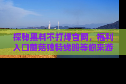 探秘黑料不打烊官网,福利入口蘑菇独特线路等你来游玩!