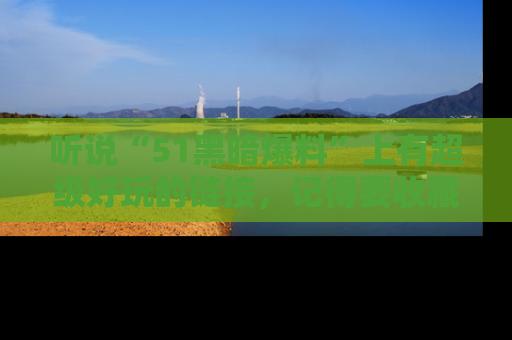 听说“51黑暗爆料”上有超级好玩的链接，记得要收藏哦！