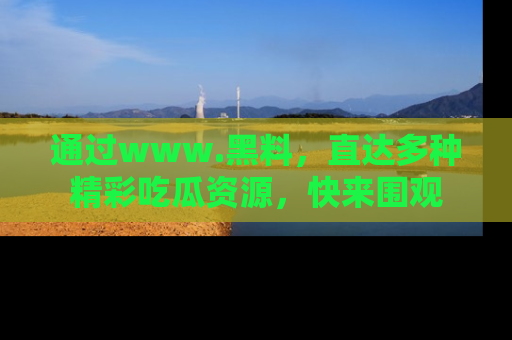 通过www.黑料,直达多种精彩吃瓜资源,快来围观