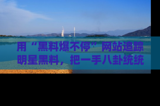 用“黑料爆不停”网站追踪明星黑料,把一手八卦统统收进你的后宫中!