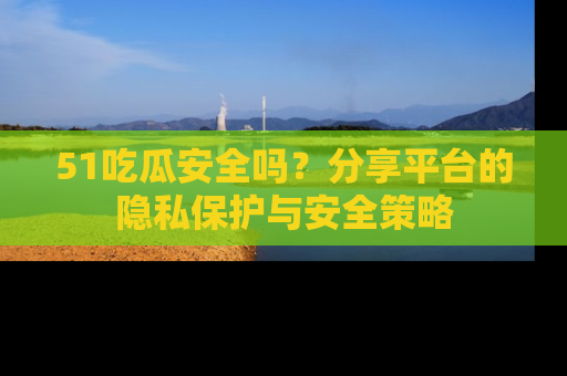 51吃瓜安全吗?分享平台的隐私保护与安全策略