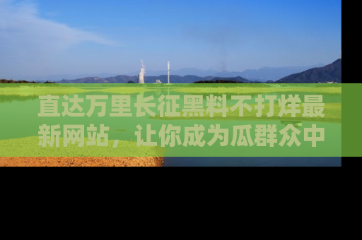 直达万里长征黑料不打烊最新网站,让你成为瓜群众中的资深吃瓜客!